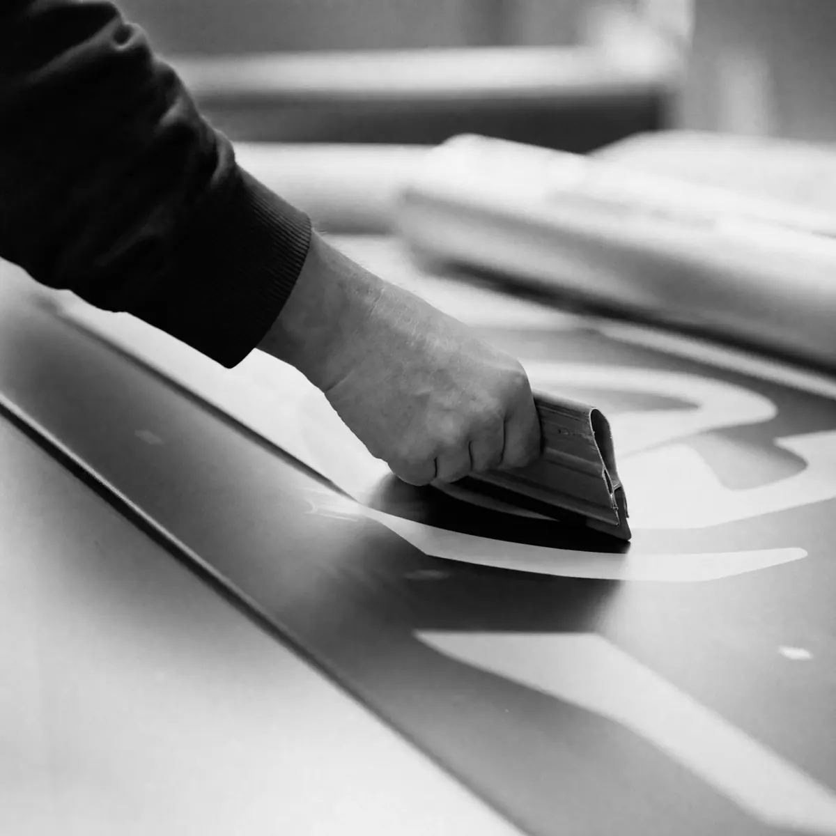 Vinyl graphic application